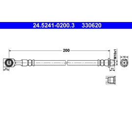 Bremsschlauch 24.5241-0200.3