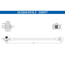 Bremsschlauch 24.5243-0310.3