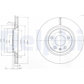 Bremsscheibe BG3997 Bremsscheibe BG3997