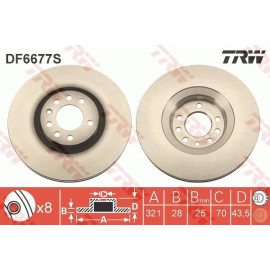 Bremsscheibe DF6677S Bremsscheibe DF6677S