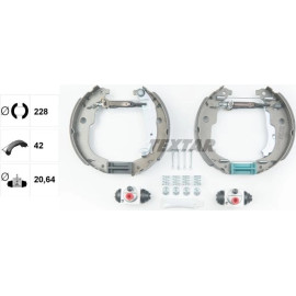 Textar 84067201 Bremsbackensatz Shoe Kit Pro Textar 84067201 Bremsbackensatz Shoe Kit Pro