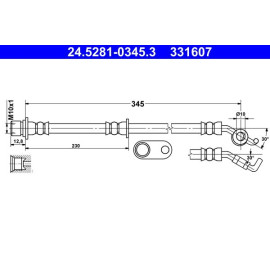 Bremsschlauch 24.5281-0345.3
