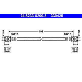 Bremsschlauch 24.5233-0200.3