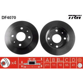 Bremsscheibe DF4070