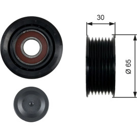 Umlenk-/Führungsrolle, Keilrippenriemen T36439 Umlenk-/Führungsrolle, Keilrippenriemen T36439