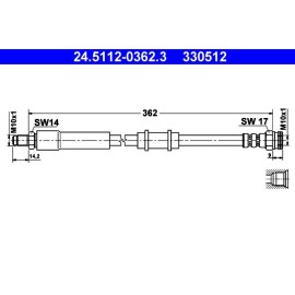 Bremsschlauch 24.5112-0362.3