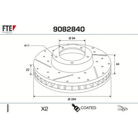 Bremsscheibe 9082840 Bremsscheibe 9082840