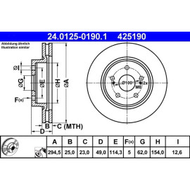 Bremsscheibe 24.0125-0190.1