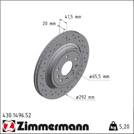 Bremsscheibe 430.1496.52
