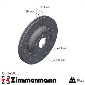 Bremsscheibe 150.3458.70