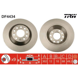 Bremsscheibe DF4434