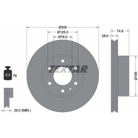 Bremsscheibe 92155900