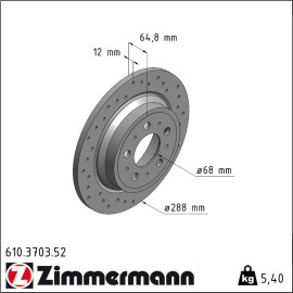 Bremsscheibe 610.3703.52