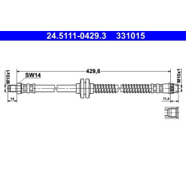 Bremsschlauch 24.5111-0429.3