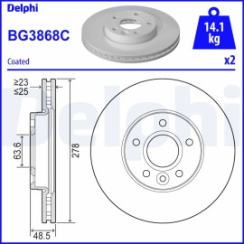 Bremsscheibe BG3868C