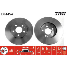 Bremsscheibe DF4454 Bremsscheibe DF4454