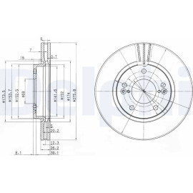 Bremsscheibe BG3721 Bremsscheibe BG3721