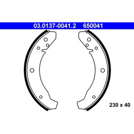 Bremsbackensatz 03.0137-0041.2