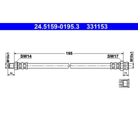 Bremsschlauch 24.5159-0195.3