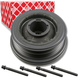 FEBI BILSTEIN 33602 Riemenscheibe, Kurbelwelle 4PK + 6PK, Ø 170, 192mm, 8 Rippen, mit Schrauben FEBI BILSTEIN 33602 Riemenscheibe, Kurbelwelle 4PK + 6PK, Ø 170, 192mm, 8 Rippen, mit Schrauben