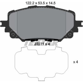 Bremsbelagsatz, Scheibenbremse 2227101 Bremsbelagsatz, Scheibenbremse 2227101