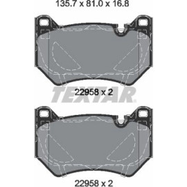Textar 2295801 Bremsbelagsatz, Scheibenbremse Q+