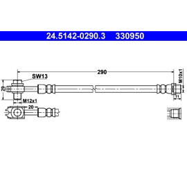 Bremsschlauch 24.5142-0290.3