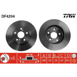 Bremsscheibe DF4204 Bremsscheibe DF4204
