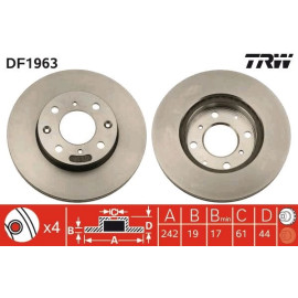Bremsscheibe DF1963