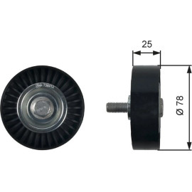 Umlenk-/Führungsrolle, Keilrippenriemen T36412 Umlenk-/Führungsrolle, Keilrippenriemen T36412