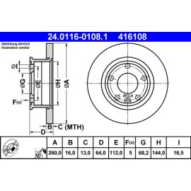 Bremsscheibe 24.0116-0108.1