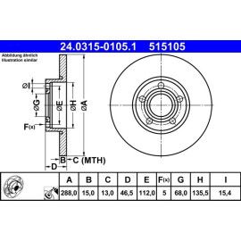 Bremsscheibe 24.0315-0105.1