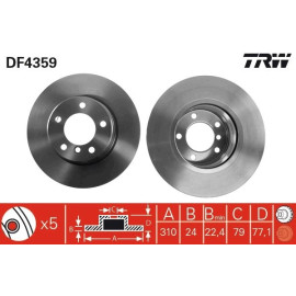 Bremsscheibe DF4359 Bremsscheibe DF4359