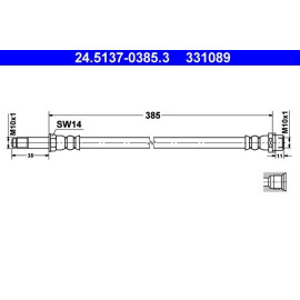 Bremsschlauch 24.5137-0385.3
