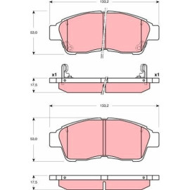 Bremsbelagsatz, Scheibenbremse GDB3300 Bremsbelagsatz, Scheibenbremse GDB3300