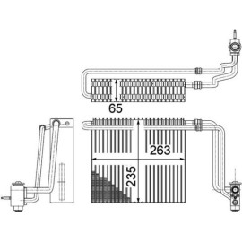 Verdampfer, Klimaanlage AE 107 000P Verdampfer, Klimaanlage AE 107 000P