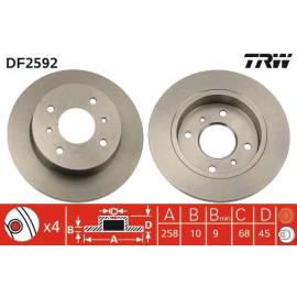 Bremsscheibe DF2592 Bremsscheibe DF2592