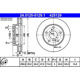 Bremsscheibe 24.0125-0129.1