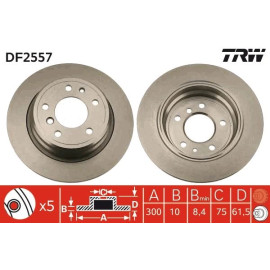 Bremsscheibe DF2557 Bremsscheibe DF2557