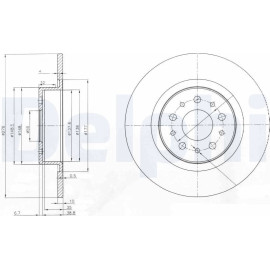 Bremsscheibe BG3857