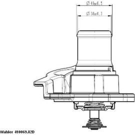 Thermostat, Kühlmittel 410937.82D