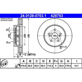 Bremsscheibe 24.0128-0753.1