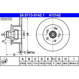 Bremsscheibe 24.0113-0142.1
