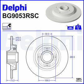 Bremsscheibe BG9053RSC Bremsscheibe BG9053RSC