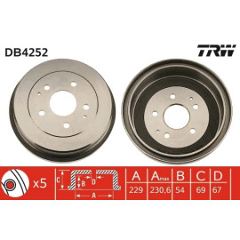 Bremstrommel DB4252