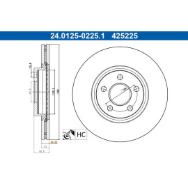 Bremsscheibe 24.0125-0225.1