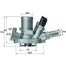 Thermostat, Kühlmittel TI 151 80