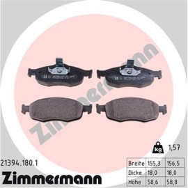 Bremsbelagsatz, Scheibenbremse 21394.180.1 Bremsbelagsatz, Scheibenbremse 21394.180.1
