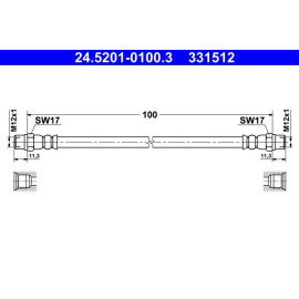 Bremsschlauch 24.5201-0100.3