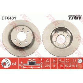 Bremsscheibe DF6431 Bremsscheibe DF6431
